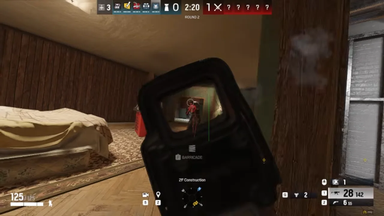 Rainbow Six Siege cheat price comparison with in-game Aimbot view on PC